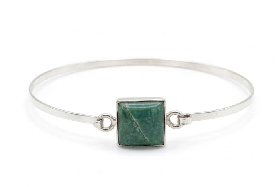 Green Apple Square Jade Bracelet