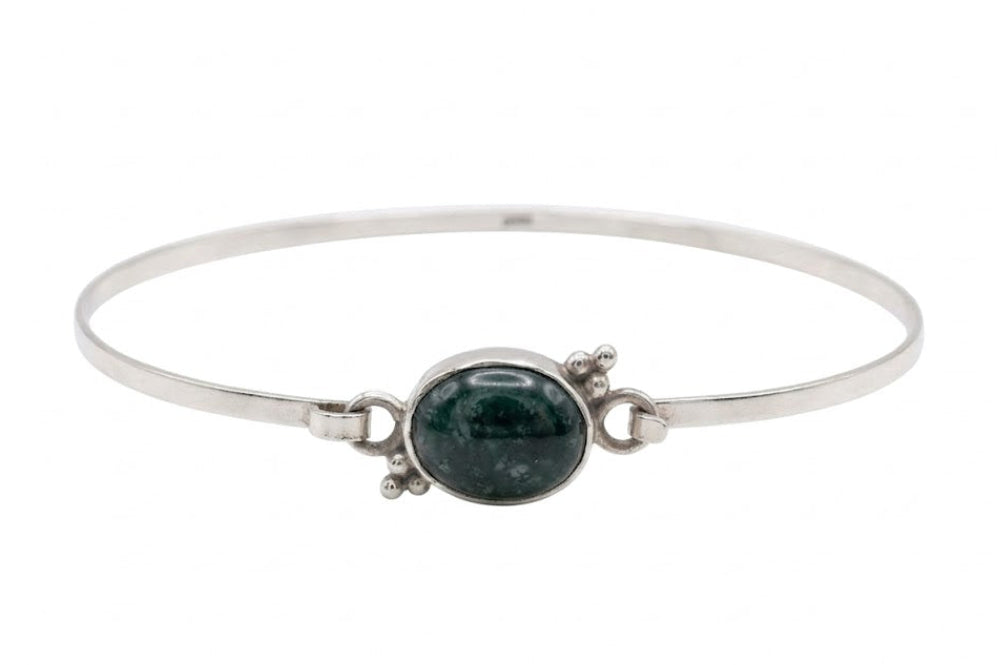 Jade Bracelet against white background 