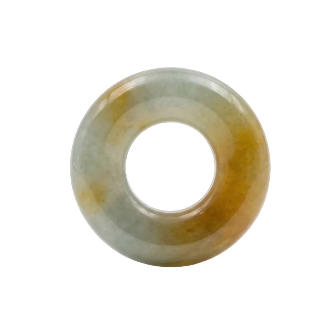 Jade donut for necklace 