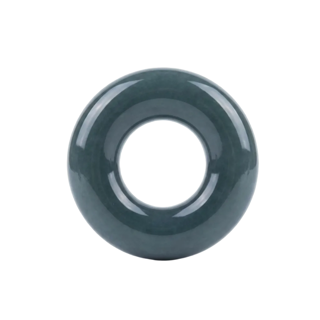jadeite donut for necklace 