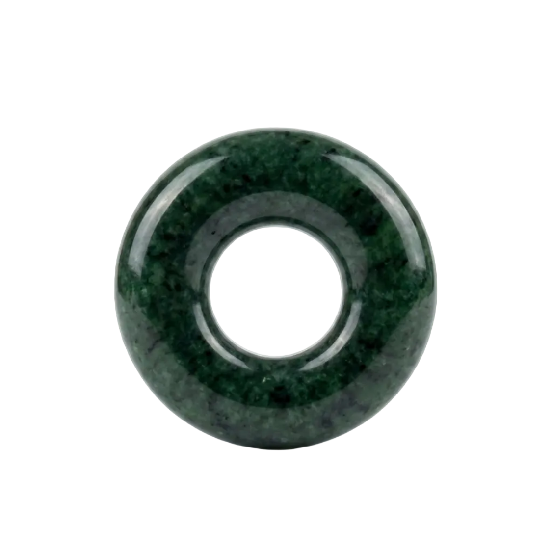 Jade donut for necklace 