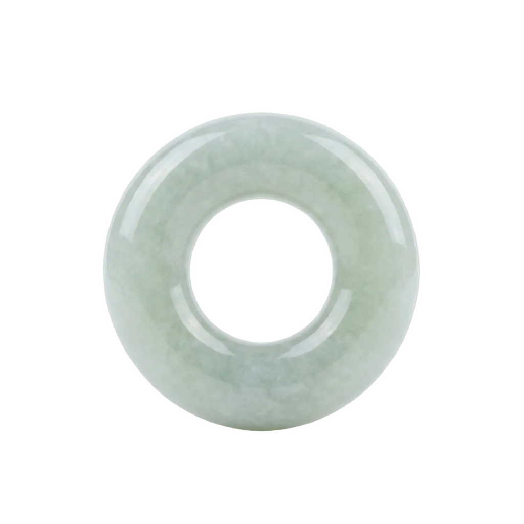 Jade donut for necklace