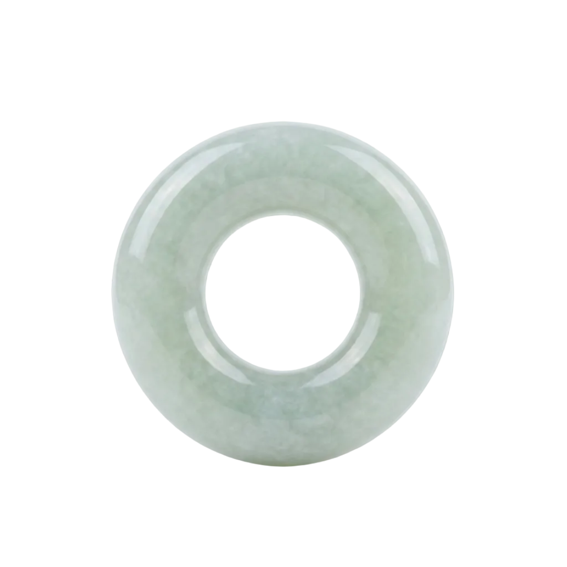 Jade donut for necklace