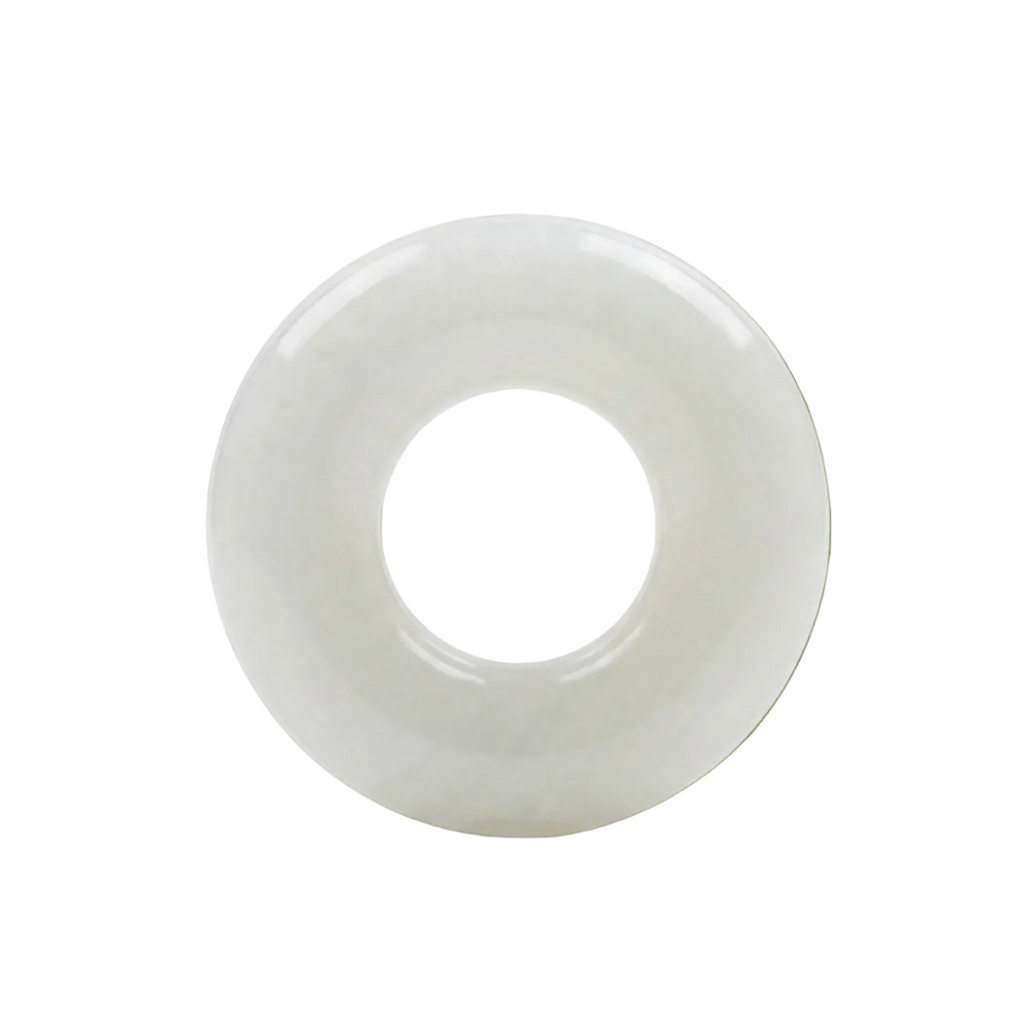 Jade donut for necklace 