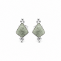 light green jade stud earrings 