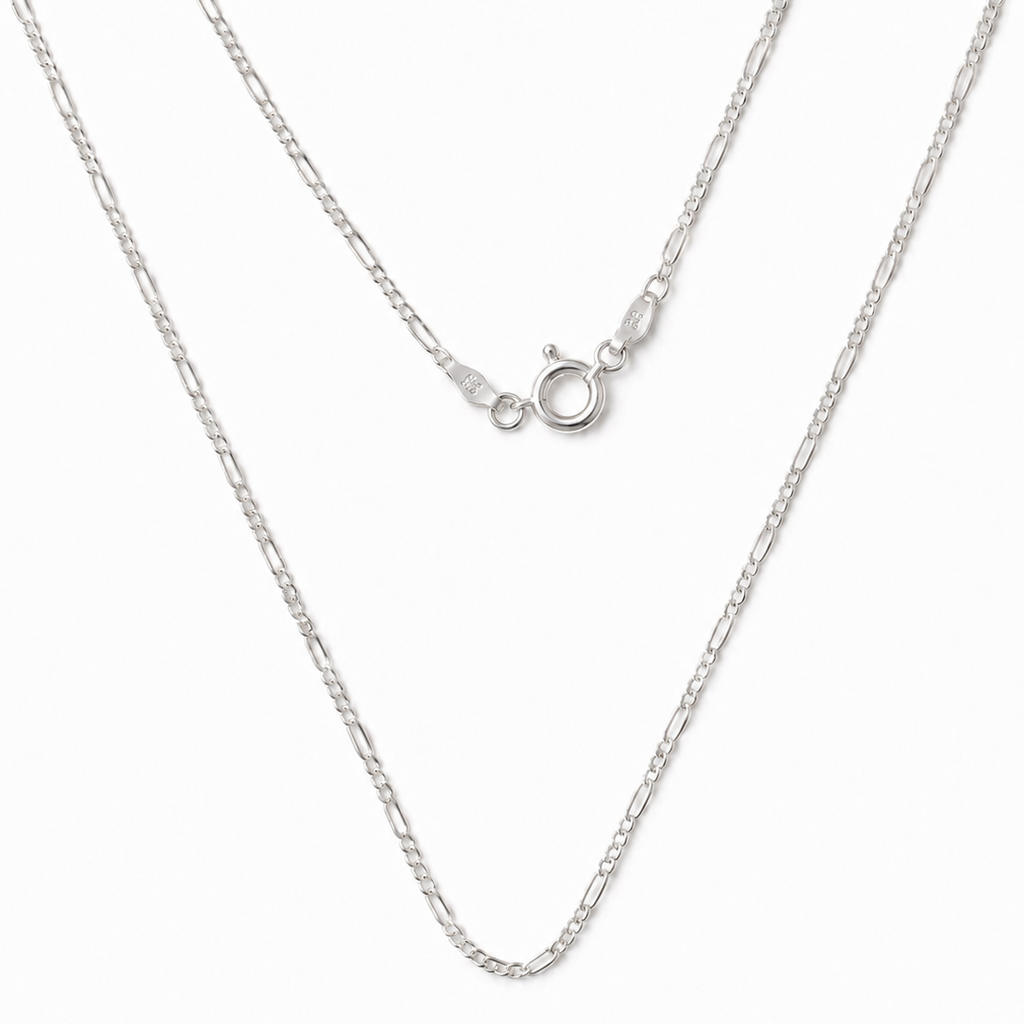 Sterling silver three link chain 